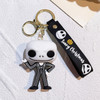 Disney Cartoon The Nightmare Before Christmas Keychains Jack Skellington Sally Pendant Keyrings Cute Doll Key Holder Jewelry