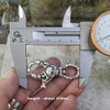 Huge Skull KeyChain 925 Sterling Silver Mens Biker Rock Punk Wallet Chain TA169WC Huge Skull KeyChain 925 Sterling Silver Mens Biker Rock Punk Wallet Chain TA169WC