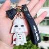 Disney Movie Star Wars Keychain Darth Vader Imperial Stormtrooper Yoda Baby Doll Keyrings Key Holder for Boys Gifts