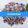 100pcs/Lot Hundreds of Styles Acrylic Keychain Customized Key Chain Anime Keyring Chibi Pendant Accessories