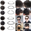 6PCS Invisible Black Iron Metal Headband for Women Men Unisex Long Hair Sport Face Washing Wave Hairband Hair Jewelry Accessory