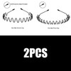 6PCS Invisible Black Iron Metal Headband for Women Men Unisex Long Hair Sport Face Washing Wave Hairband Hair Jewelry Accessory