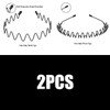 6PCS Invisible Black Iron Metal Headband for Women Men Unisex Long Hair Sport Face Washing Wave Hairband Hair Jewelry Accessory