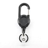 1Pcs Anti-theft Metal Easy-to-pull Buckle Rope Elastic Keychain Sporty Retractable Key Ring Anti Lost Yoyo Ski Pass ID Card