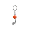 100Pcs Keychain Mini Golf Racket Ball Pendant Keyring Key Ring Creative Metal Pendant Tennis Key Chain Sports Clubs Gift