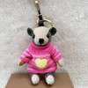 Doll Teddy Bear Plaid Limb Rotation Cashmere Wool Bag Ornament Car Keychain