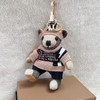 Doll Teddy Bear Plaid Limb Rotation Cashmere Wool Bag Ornament Car Keychain