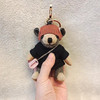 Doll Teddy Bear Plaid Limb Rotation Cashmere Wool Bag Ornament Car Keychain