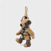 Doll Teddy Bear Plaid Limb Rotation Cashmere Wool Bag Ornament Car Keychain