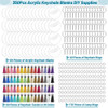 350Pcs Clear Acrylic Keychain Blanks for Vinyl Acrylic Blanks Keychain Tassels Jump Rings for DIY Keychain Craft