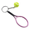 20Pcs Tennis Racket Keychains Tennis Key Ring Keychain Alloy Tennis Ball Split Ring Tennis Trinkets for Tennis Sport Lover Team