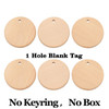 Wholesale 100 Pcs Round Wooden DIY Keyring with Keychain Wood Tags with Hole Reminder Record Calendar Wood Chips DIY Crafts