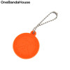 Custom Design Debossed 2D Soft PVC Keychain with Ball Chain