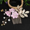 Wedding Bride Hairpin Hair Clips for Women Bridal Hair Accessories Pearl Rhinestone Flower Hair Combs Hairband Wedding Jewelry