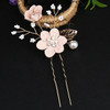 Wedding Bride Hairpin Hair Clips for Women Bridal Hair Accessories Pearl Rhinestone Flower Hair Combs Hairband Wedding Jewelry