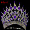 Miss Universe Wedding Crown Queen Rhinestone Tiara Party Stage Show Hair Jewelry for Pageant