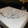 Shiny Rhinestone Luxury Wedding Crown Headbands for Hair Woman Brides Tiaras and Headdresses Stylish Versatile Jewelry