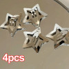 2/100pcs Silver Star Hair Clips for Girls Filigree Star Metal Snap Clip Hairpins Barrettes Hair jewelry Nickle Free Lead Free