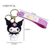 Anime Sanrio Hello Kitty Figures Keychain Kuromi My Melody Action Figural Model PVC Key Ring Cinnamoroll Figurine Birthday Gifts