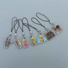 Happy Banana Cat Mobile Phone Chain Student Friends Gift El Gato Meme Cat Funny Pendant Lanyard Small Pendant Maxwell Keyring