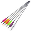 6/12pcs Carbon Arrows 35 Inches Spine 400 ID 6.2mm Archery Arrows for