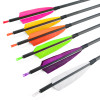 6/12pcs Carbon Arrows 35 Inches Spine 400 ID 6.2mm Archery Arrows for