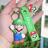30 Styles Super Mario Keychain Mario Bros Luigi Toad Yoshi Bowser Action Figure Model PVC Cartoon Bag Doll Pendant Toys Gifts