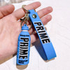 Cute Prime Drink Keychain Fashion Bottle Key Chains for Car Key Bag Pendant Women Men Party Favors Keyring Gifts Wholesale
