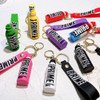 Cute Prime Drink Keychain Fashion Bottle Key Chains for Car Key Bag Pendant Women Men Party Favors Keyring Gifts Wholesale