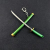 Mini Roronoa Zoro Samurai Sword Keychain Anime Scabbard Key Ring Katana Buckle Key Chain for men women Cosplay Toy Jewelry Gift