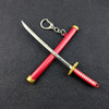 Mini Roronoa Zoro Samurai Sword Keychain Anime Scabbard Key Ring Katana Buckle Key Chain for men women Cosplay Toy Jewelry Gift