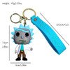 Rick and Morti Dolls Keychains Cartoon Anime Figures Keyrings Fashion Cute Car Bags Pendant Key Holders Kids Birthday Gift 2023