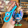 Disney Cartoon Anime Lilo and Stitch Pendant Keychains Holder Car Key Chain Key Ring Mobile Phone Bag Hanging Jewelry Gifts