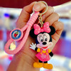 Disney Cartoon Anime Lilo and Stitch Pendant Keychains Holder Car Key Chain Key Ring Mobile Phone Bag Hanging Jewelry Gifts