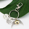 Harries Deathly Hallows Key Chain Platform 9 and Three Quarters I Solemnly Swear Snitch Keyring Kids Toy Model Doll