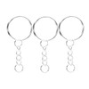 50Pcs/Lot Key Ring Key Chain Round Split Keyfob Keyrings With Jump Ring For Keychain Pendants DIY Jewelry Making Accessories
