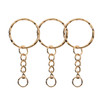 50Pcs/Lot Key Ring Key Chain Round Split Keyfob Keyrings With Jump Ring For Keychain Pendants DIY Jewelry Making Accessories