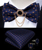 Pink Plaid Solid Men's Self Tie Bow Tie Silk Jacquard Woven Wedding Party Bowtie Hanky Brooch Set Men Butterfly Necktie DiBanGu