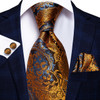 Hi-Tie 8.5cm Business Black Solid Paisley 100% Silk Men's Tie Neck Strip Ties for Men Formal Luxury Wedding Neckties Gravatas