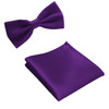 silk Solid Business bowtie men vintage purple carved Fashion Novelty ties black wedding bow tie pocket square handkerchief set