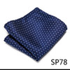Newest design 126 Many Color Silk Luxury Handkerchief Pocket Square Polka dot Dropshipping Ivory Memorial Day