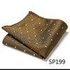 Newest design 126 Many Color Silk Luxury Handkerchief Pocket Square Polka dot Dropshipping Ivory Memorial Day