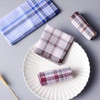 10pcs Cotton soft comfortable handkerchiefs Man 38cm Pattern Square Hankies