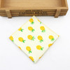 Kids Handkerchief Scarves Vintage Cotton Hankies Men's Pocket Square Children Dog Duck Animal Fruit Handkerchiefs