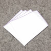 Men Plain White Pocket Square Cotton Handkerchief Organic White Hankies Colored Edge Solid Color Soft