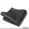 Mix Colors Great Quality Silk Gold Plaid Man's Independence Day Fit Group Pocket Square Handkerchiefs