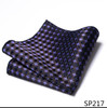 Mix Colors Great Quality Silk Gold Plaid Man's Independence Day Fit Group Pocket Square Handkerchiefs