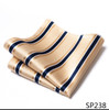 Mix Colors Great Quality Silk Gold Plaid Man's Independence Day Fit Group Pocket Square Handkerchiefs