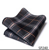 Mix Colors Great Quality Silk Gold Plaid Man's Independence Day Fit Group Pocket Square Handkerchiefs