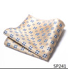 Mix Colors Great Quality Silk Gold Plaid Man's Independence Day Fit Group Pocket Square Handkerchiefs